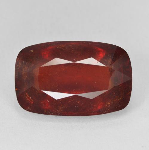 18.30ct Naturel Rouge feu Grenat Spessartite, Coussin, SI