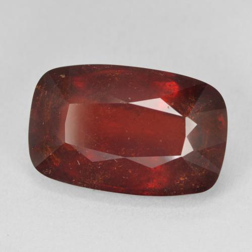Grenat Spessartite Rouge feu naturelle Coussin, 18.30 ct, SI