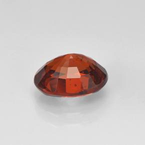 Grenat spessartite rouge naturelle coupe ovale, 1,82 ct, VS