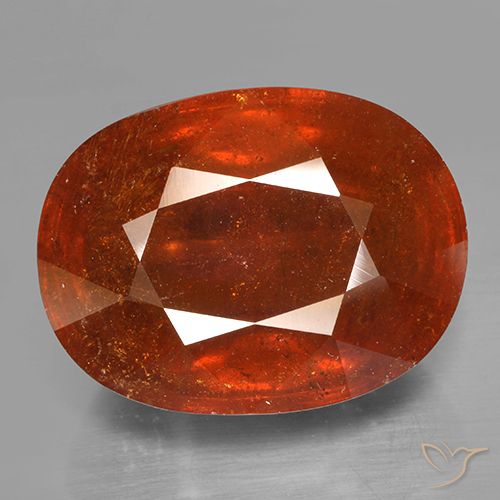 23.80ct Naturel Orange feu Grenat Spessartite, ovale, SI