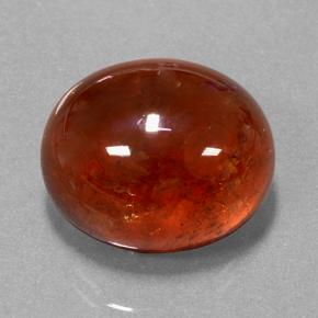 Grenat Spessartite Rouge vif naturelle Coupe ovale, 17.63 ct, Translucide