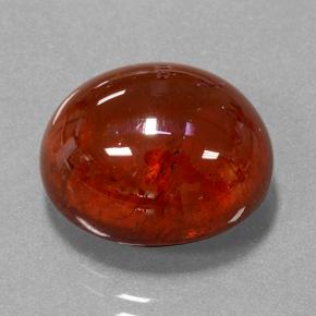 Grenat Spessartite Rouge vif naturelle Coupe ovale, 17.63 ct, Translucide