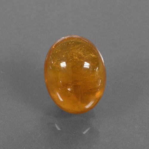Grenat Spessartite Ambre orange naturelle Coupe ovale, 3.03 ct, Translucide