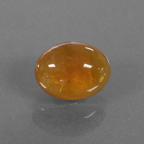 Grenat Spessartite Ambre orange naturelle Coupe ovale, 3.03 ct, Translucide