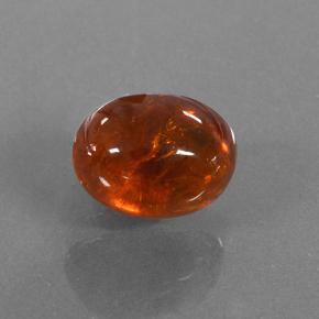 Grenat Spessartite Orange rougeâtre naturelle Coupe ovale, 3.71 ct, Translucide
