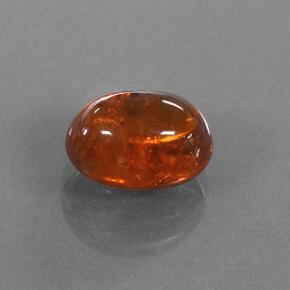Grenat Spessartite Orange rougeâtre naturelle Coupe ovale, 3.71 ct, Translucide