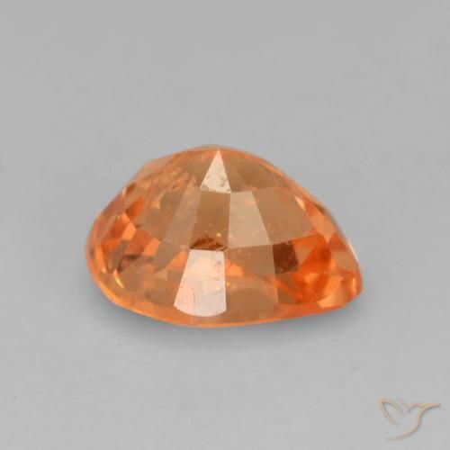 Grenat Spessartite Orange moyen naturelle En forme de poire, 0.86 ct, VS-SI