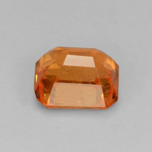 Grenat spessartite orange naturelle taille émeraude, 0,91 ct, VS-SI