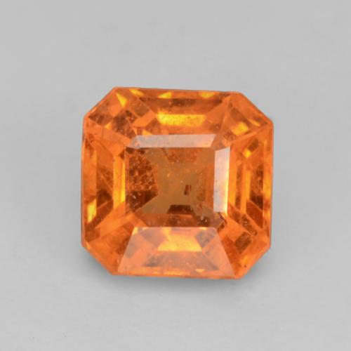 Grenat spessartite orange naturelle taille émeraude, 0,95 ct, VS-SI