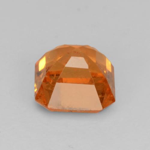 Grenat spessartite orange naturelle taille émeraude, 0,95 ct, VS-SI