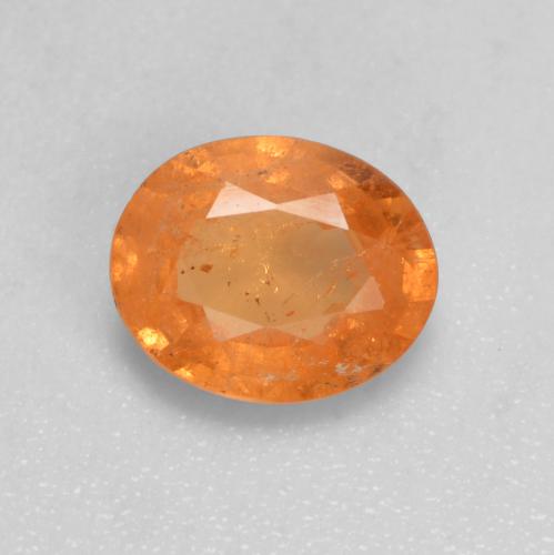 Grenat spessartite orange naturelle coupe ovale, 0,94 ct, VS-SI