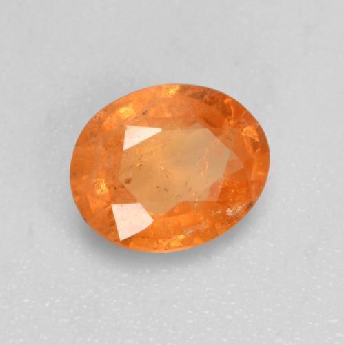 Grenat spessartite orange naturelle coupe ovale, 0,94 ct, VS-SI