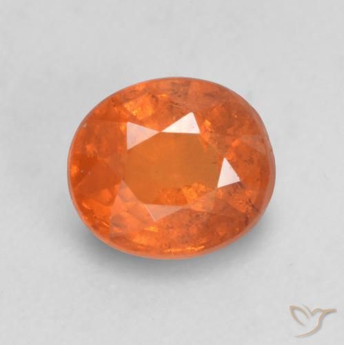 0.74ct Naturel Orange feu Grenat Spessartite, ovale, VS-SI