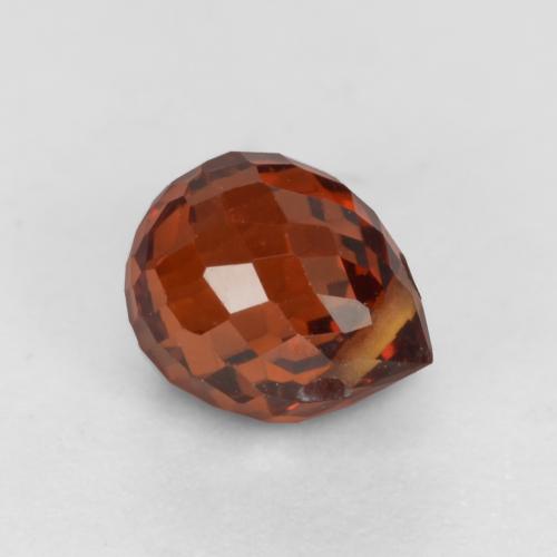 Grenat Spessartite Rouge groseille naturelle Briolette, 1.16 ct, VS