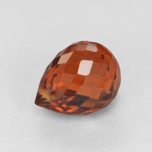 Grenat Spessartite Rouge groseille naturelle Briolette, 1.16 ct, VS