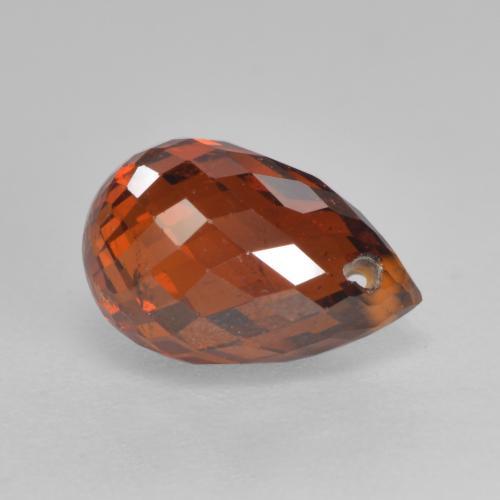 Grenat Spessartite Orange foncé naturelle Briolette, 1.91 ct, VS-SI