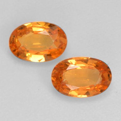 Achetez naturel 0,93ct orange grenat spessartite gems, coupe ovale, en provenance mozambique chez gemselect. en stock, livraison internationale!