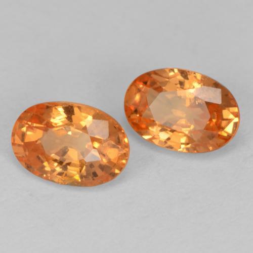 Achetez naturel 1.36ct Ambre orange Grenat Spessartite gems, Coupe ovale, En provenance Mozambique chez GemSelect. En stock, livraison internationale!