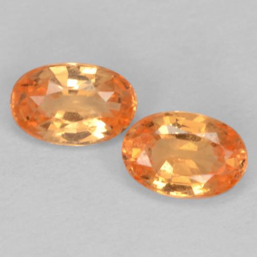 Achetez naturel 0,64ct orange grenat spessartite gems, coupe ovale, en provenance mozambique chez gemselect. en stock, livraison internationale!