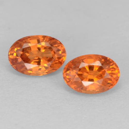 Achetez naturel 0,95ct orange grenat spessartite gems, coupe ovale, en provenance mozambique chez gemselect. en stock, livraison internationale!