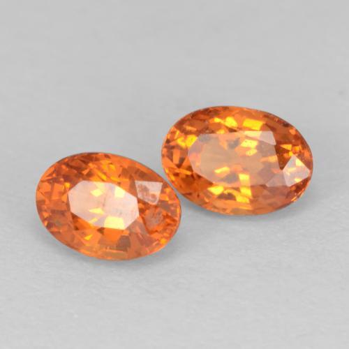 Achetez naturel 0,95ct orange grenat spessartite gems, coupe ovale, en provenance mozambique chez gemselect. en stock, livraison internationale!