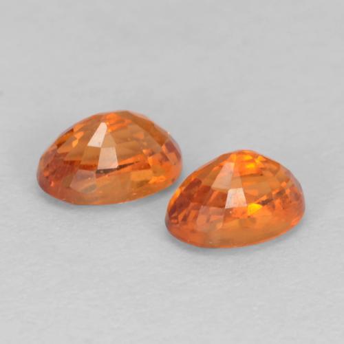 Achetez naturel 0,95ct orange grenat spessartite gems, coupe ovale, en provenance mozambique chez gemselect. en stock, livraison internationale!
