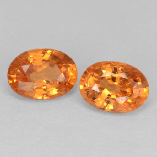 Achetez naturel 1.29ct Orange vif Grenat Spessartite gems, Coupe ovale, En provenance Mozambique chez GemSelect. En stock, livraison internationale!