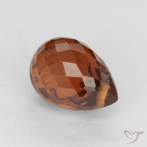 Grenat Spessartite Rouge feu naturelle Briolette, 1.52 ct, VS-SI