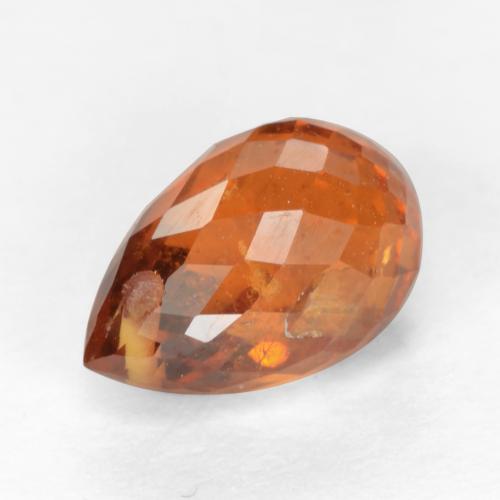 Grenat Spessartite Ambre orange naturelle Briolette, 1.89 ct, VS