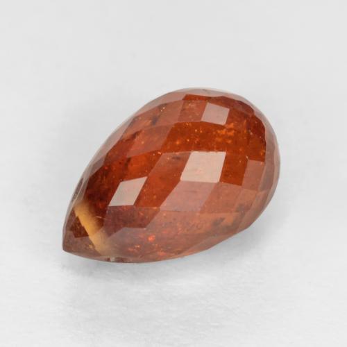 Grenat Spessartite Ambre orange naturelle Briolette, 2.14 ct, SI