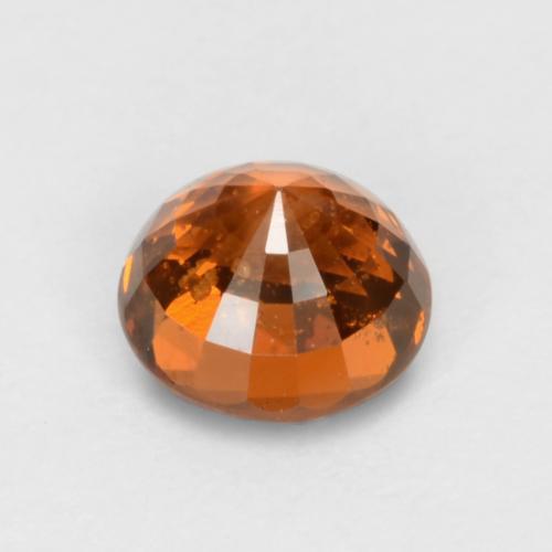 Grenat Spessartite Orange moyen naturelle Coupe roude, 0.71 ct, VS