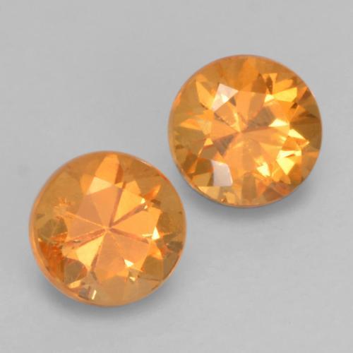 Achetez naturel 0,43ct orange grenat spessartite gems, coupe roude, en provenance mozambique chez gemselect. en stock, livraison internationale!