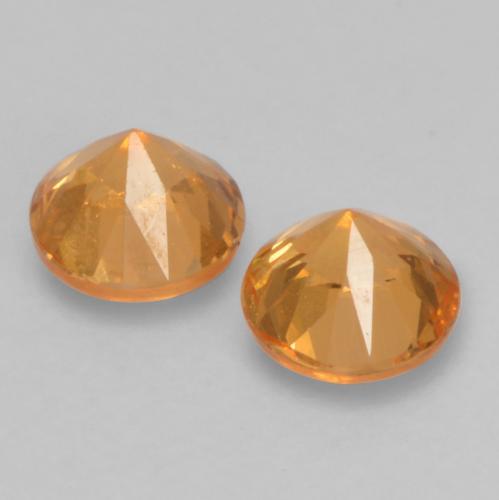 Achetez naturel 0,43ct orange grenat spessartite gems, coupe roude, en provenance mozambique chez gemselect. en stock, livraison internationale!