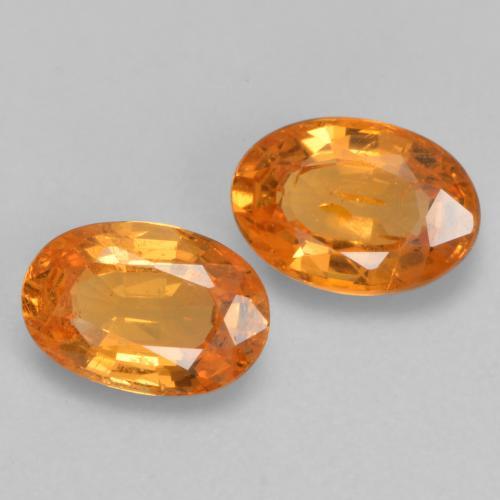 Achetez naturel 1,19ct orange grenat spessartite gems, coupe ovale, en provenance mozambique chez gemselect. en stock, livraison internationale!
