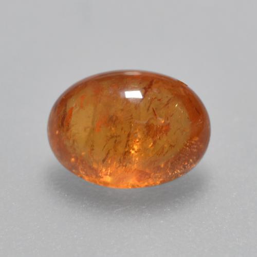 Grenat Spessartite Orange moyen-foncé naturelle Coupe ovale, 1.35 ct, Transparent