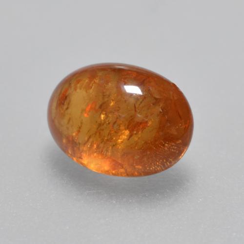 Grenat Spessartite Orange moyen-foncé naturelle Coupe ovale, 1.35 ct, Transparent