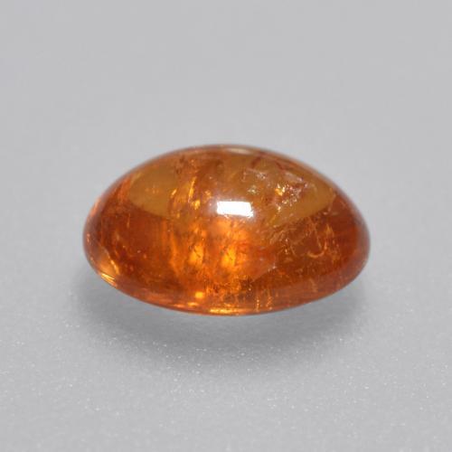 Grenat Spessartite Orange moyen-foncé naturelle Coupe ovale, 1.35 ct, Transparent