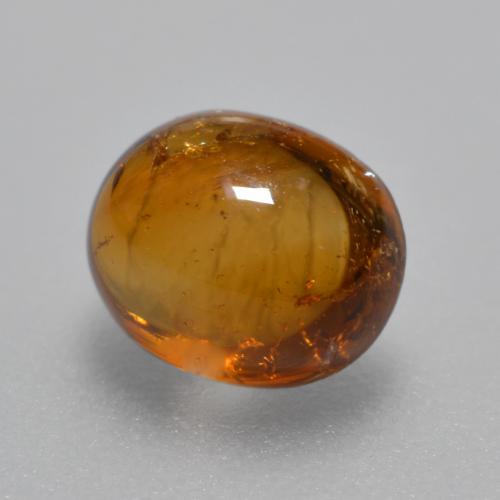 Grenat Spessartite Orange terre naturelle Coupe ovale, 1.62 ct, Transparent