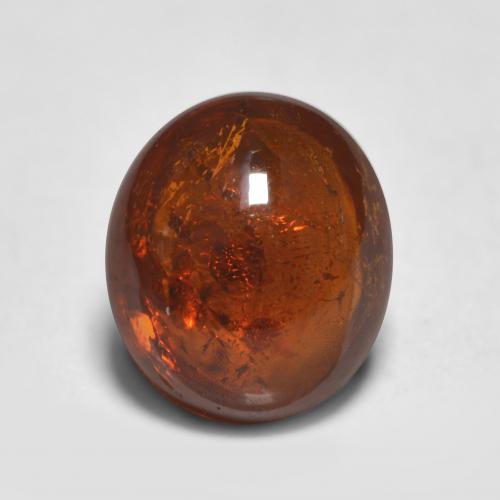 Grenat Spessartite Orange foncé naturelle Coupe ovale, 0.96 ct, Translucide
