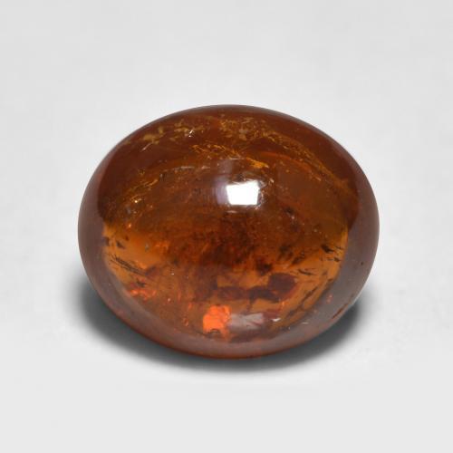 Grenat Spessartite Orange foncé naturelle Coupe ovale, 0.96 ct, Translucide