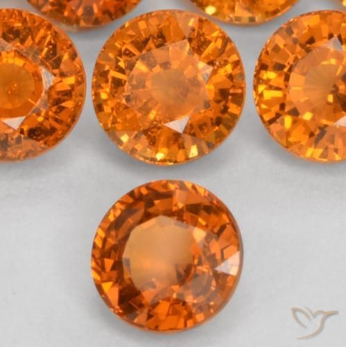 Grenat Spessartite Orange moyen naturelle Tour, 0.51 ct, VS