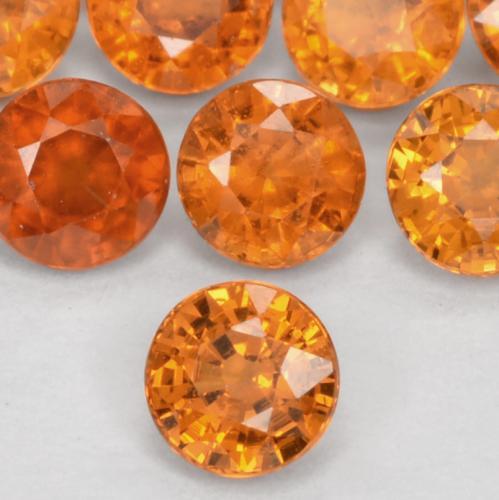 Grenat Spessartite Orange moyen naturelle Tour, 0.31 ct, VS