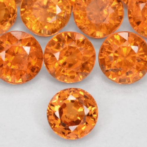 Grenat Spessartite Orange rougeâtre naturelle Tour, 0.26 ct, VS