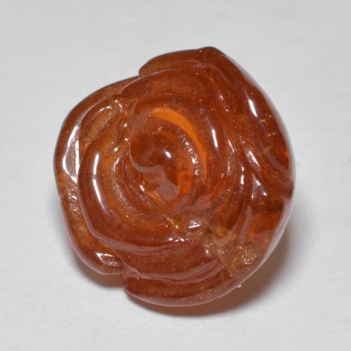 Grenat Spessartite Orange foncé naturelle Taille Fleur, 16.52 ct, Translucide