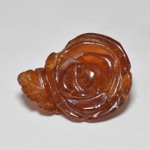 Grenat Spessartite Orange rougeâtre naturelle Taille Fleur, 13.11 ct, Translucide