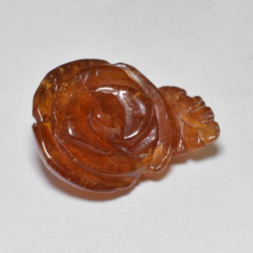 Grenat Spessartite Orange rougeâtre naturelle Taille Fleur, 13.11 ct, Translucide