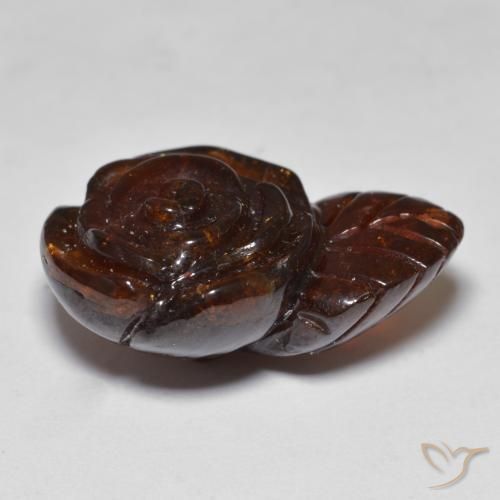 Grenat Spessartite Orange foncé naturelle Taille Fleur, 22.04 ct, Translucide