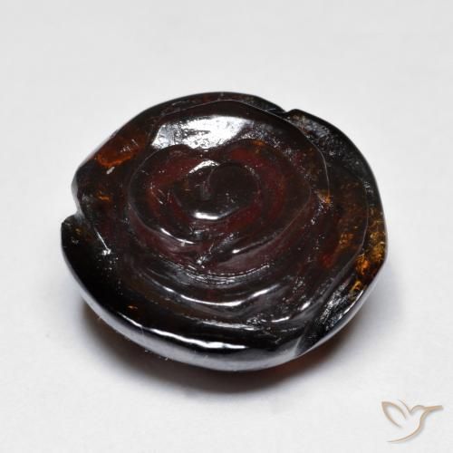 Grenat Spessartite Brun moyen-foncé naturelle Taille Fleur, 22.97 ct, Translucide