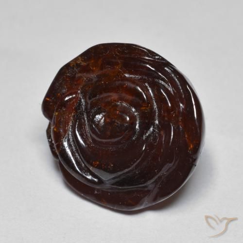 Grenat Spessartite Marron chaud naturelle Taille Fleur, 19.72 ct, Translucide
