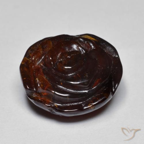 Grenat Spessartite Marron chaud naturelle Taille Fleur, 19.72 ct, Translucide